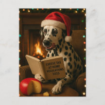 Tarjeta de Navidad 'Impuesto al Queso' de Dálmata