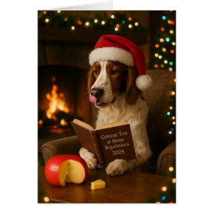 Tarjeta de Navidad 'Impuesto al Queso' de Foxhound