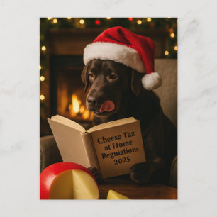 Tarjeta de Navidad 'Impuesto al Queso' de Labrador