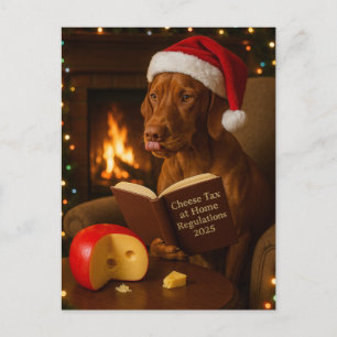 Tarjeta de Navidad 'Impuesto al Queso' de Vizsla