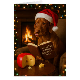 Tarjeta de Navidad 'Impuesto al Queso' de Vizsla