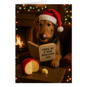 Tarjeta de Navidad 'Impuesto al Queso' del Airedal