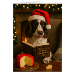 Tarjeta de Navidad 'Impuesto al Queso' del Springe