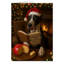 tarjeta de Navidad 'Impuesto al Queso' Gran Danés