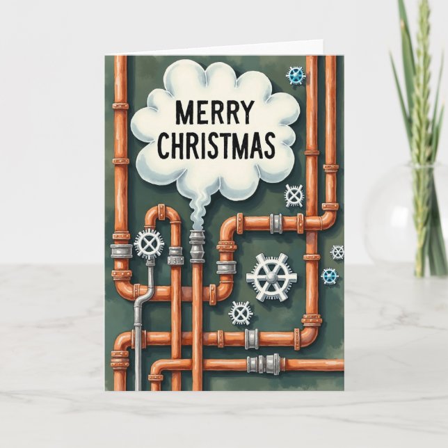 Tarjeta de Navidad Industrial (Anverso)