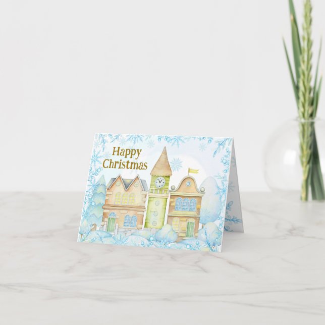 Tarjeta de Navidad inspirada en Escandinavia. Hygg (Anverso)