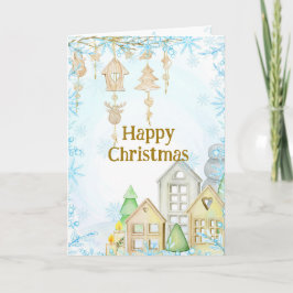 Tarjeta de Navidad inspirada en Escandinavia. Hygg