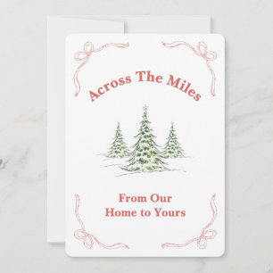 Tarjeta de Navidad inspirada en la fe: Across the