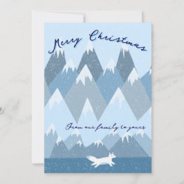 Tarjeta de Navidad invernal