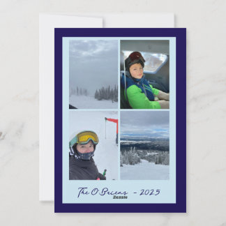 Tarjeta de Navidad invernal