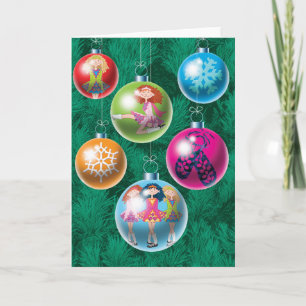 Tarjeta de Navidad irlandesa de las chucherías