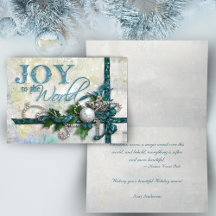 Tarjeta de Navidad Jeweled del trullo y de la