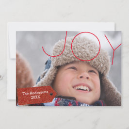 Tarjeta de Navidad Joy Photo