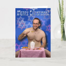 Tarjeta de Navidad judía divertida