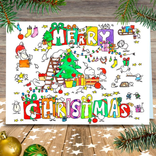Tarjeta de Navidad kiwi de Nicole Janes (Subido por el creador)