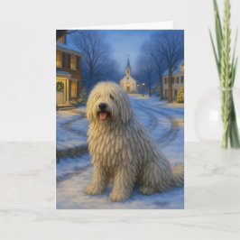 Tarjeta de Navidad Komondor