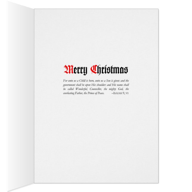 Tarjeta de Navidad: La familia santa - nueva para (Interior (Derecha))