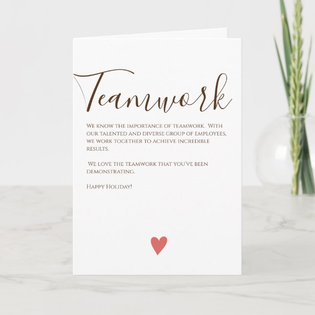 Tarjeta de Navidad Laboral Tarjeta de Empresa (Anverso)