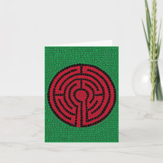 Tarjeta de Navidad LABYRINTH IX (Anverso)
