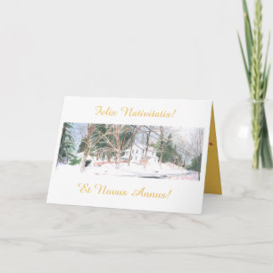 ¡Tarjeta de Navidad latina - Felix Nativitatis!