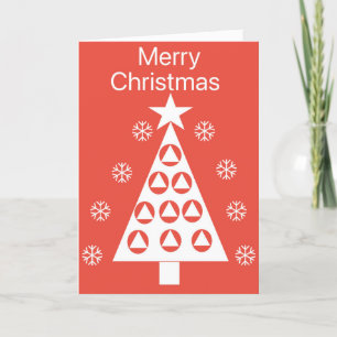 Tarjeta de Navidad limpia y sobria