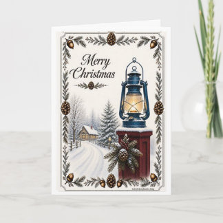 Tarjeta de Navidad - Linterna