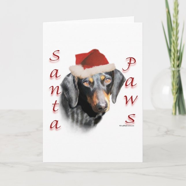 Tarjeta de Navidad (lisa) de las patas del (Anverso)