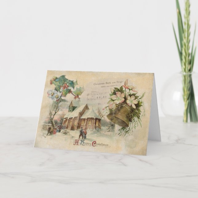 Tarjeta de Navidad "Los Navidades Bell" (Anverso)