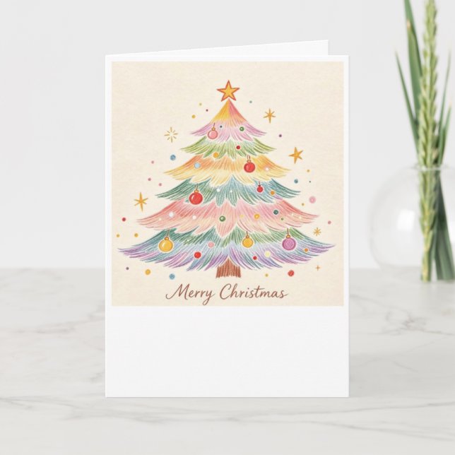 Tarjeta de Navidad mágica (Anverso)
