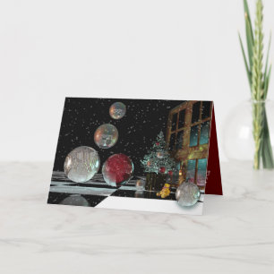 Tarjeta de Navidad mágica con el texto