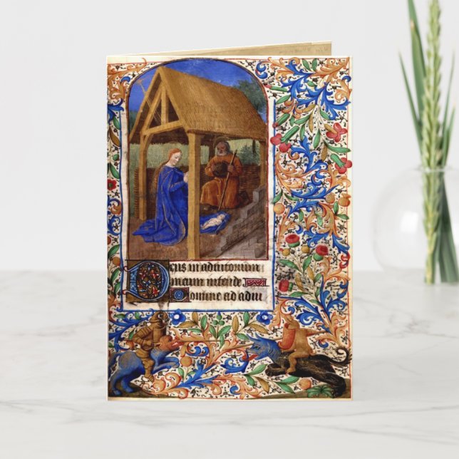 Tarjeta de Navidad medieval 1 (Anverso)