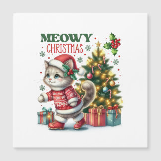 Tarjeta de Navidad Meowy 