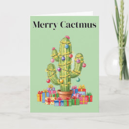 Tarjeta de navidad - Merry Cactmus