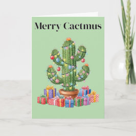 Tarjeta de navidad - Merry Cactmus
