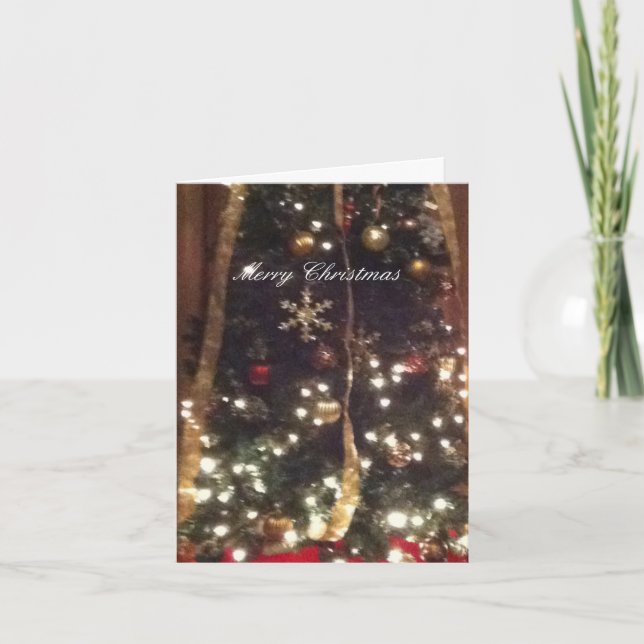 Tarjeta de Navidad mezclada de la familia (Anverso)