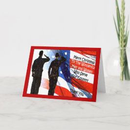 Tarjeta de Navidad militar