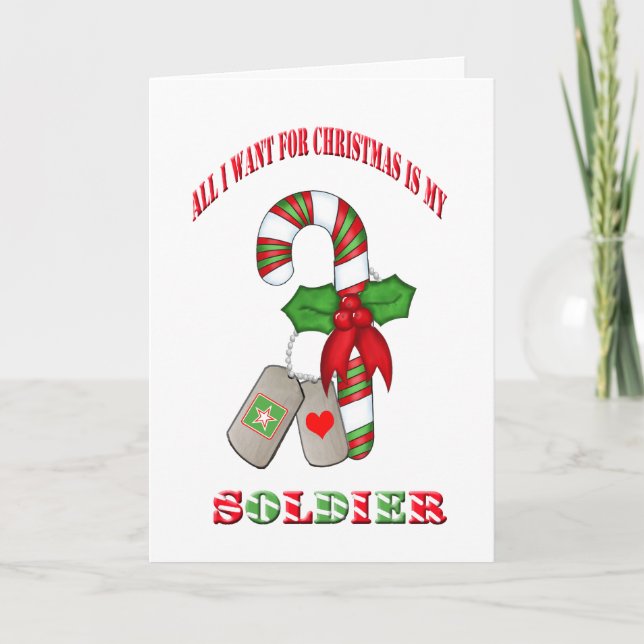 Tarjeta de Navidad militar (Anverso)