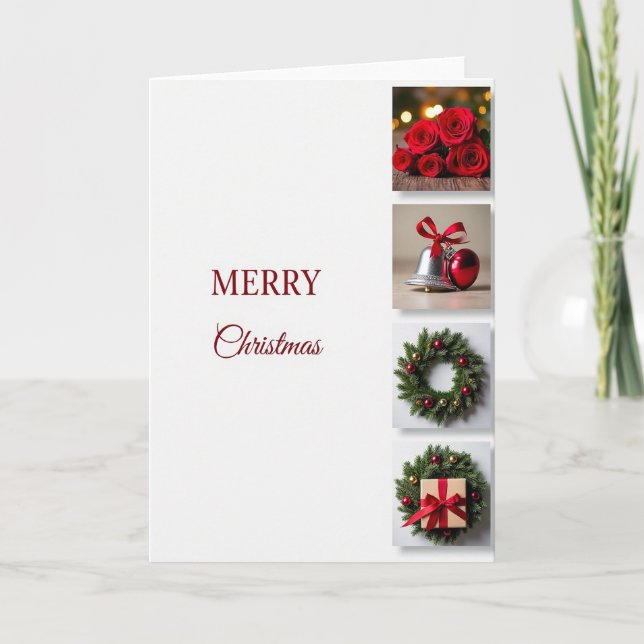 Tarjeta de Navidad Minimalista (Anverso)