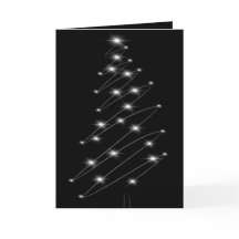 Tarjeta de Navidad minimalista del árbol de