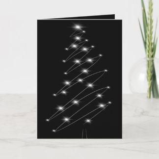 Tarjeta de Navidad minimalista del árbol de