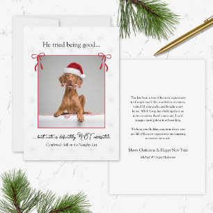 Tarjeta de Navidad Minimalista Divertida y Monada 