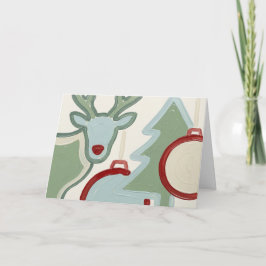 Tarjeta de Navidad Minimalista en Negrita