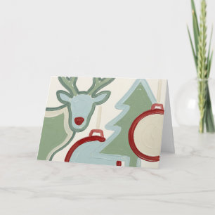 Tarjeta de Navidad Minimalista en Negrita
