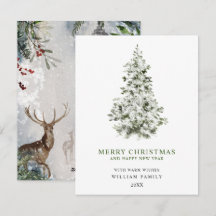 Tarjeta de Navidad Minimalista Feliz Navidad