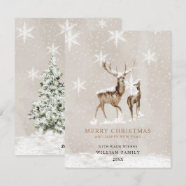 Tarjeta de Navidad Minimalista Feliz Navidad