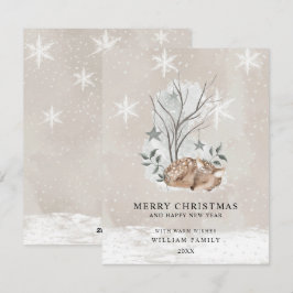 Tarjeta de Navidad Minimalista Feliz Navidad