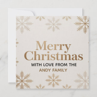 Tarjeta de Navidad Minimalista Moderna