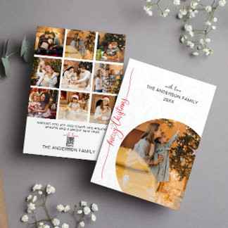 Tarjeta de Navidad Minimalista Moderna