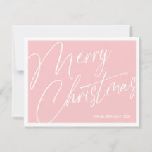 Tarjeta de Navidad Minimalista Moderna Personaliza