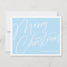 Tarjeta de Navidad Minimalista Moderna Personaliza